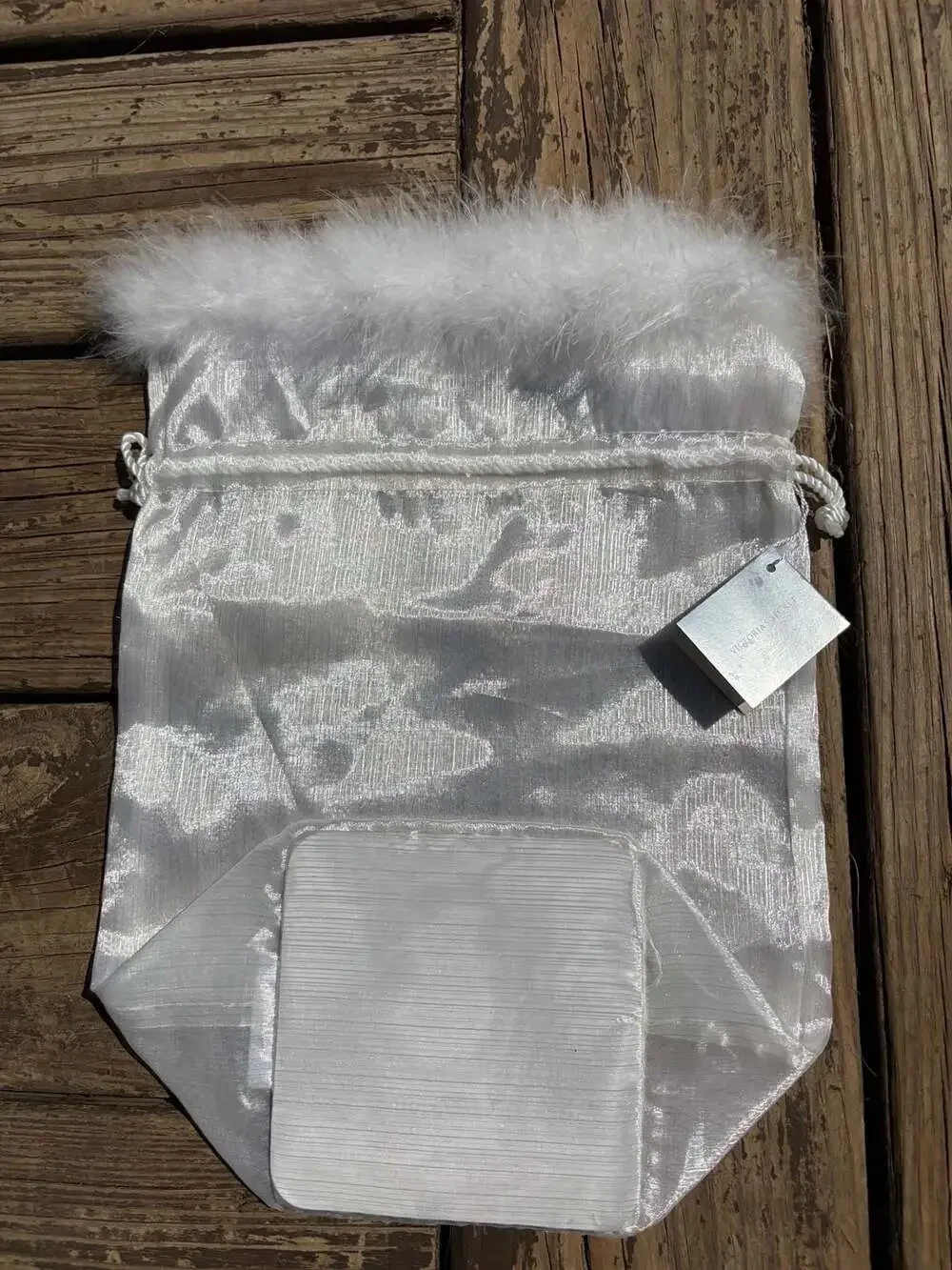 Vintage Victoria’s Secret Faux Fur Satin Gift Pouch | Y2K Holiday | Rare
